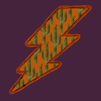 Western Cactus Lightning Orange Background Premium Tee | Teevron