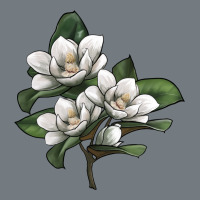 Magnolia Flower Illustration Heavyweight Sweatshirt | Teevron