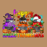 Happy Hallothanksmas Truck Vintage Hoodie | Teevron