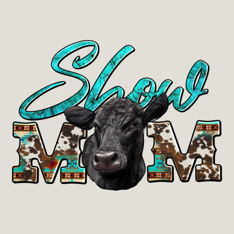 Show Mom Aztec Cowhide Black Angus Heavy Core Tee by Artiststas | Teevron