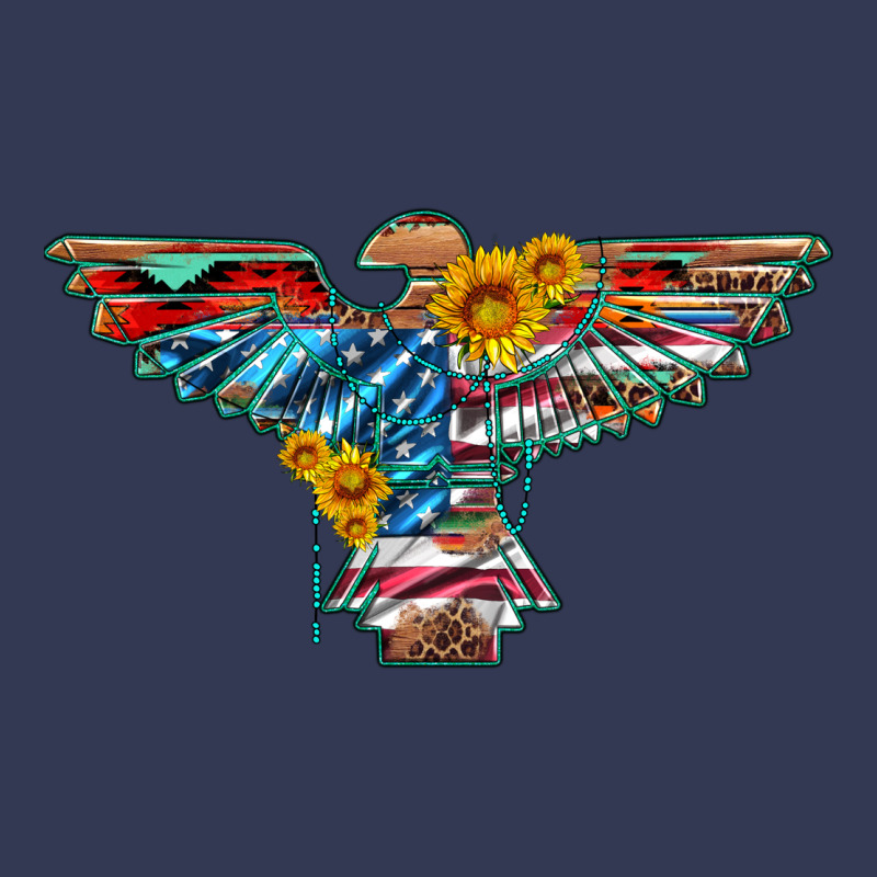 Thunderbird With Usa Flag And Sunflowers Heavyweight Hoodie by Artiststas | Teevron