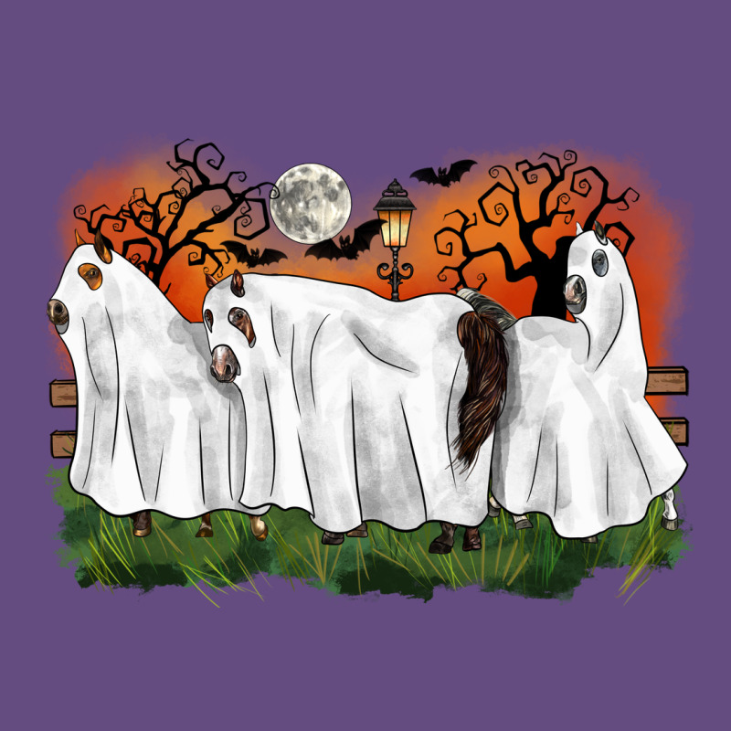 Ghost Horses Halloween Vintage Hoodie by CowGirlArtShop | Teevron