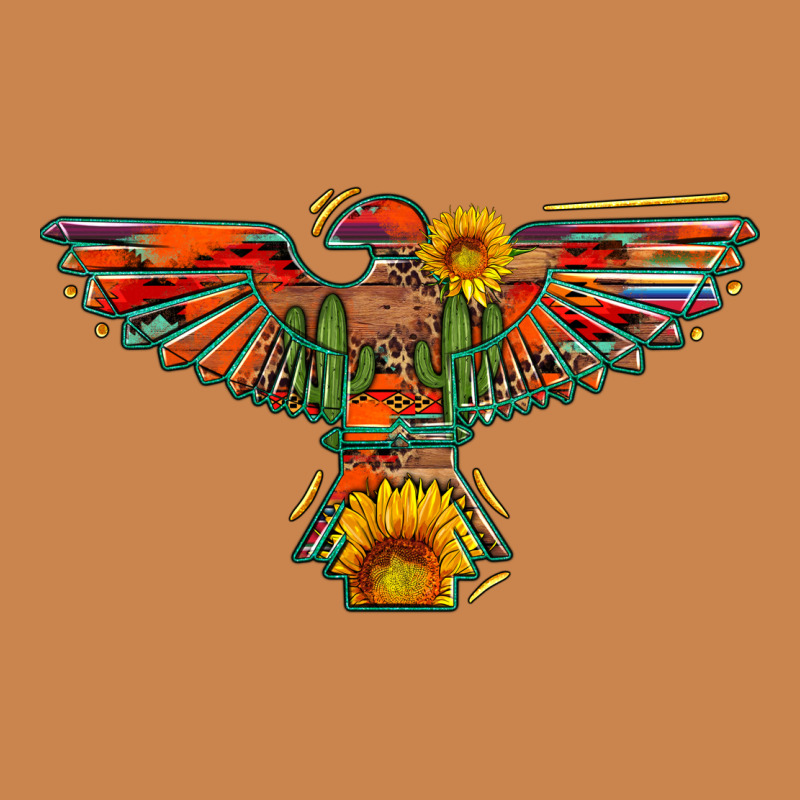 Thunderbird  Wild Soul With Sunflower Serape Aztec Heavyweight Hoodie by Artiststas | Teevron