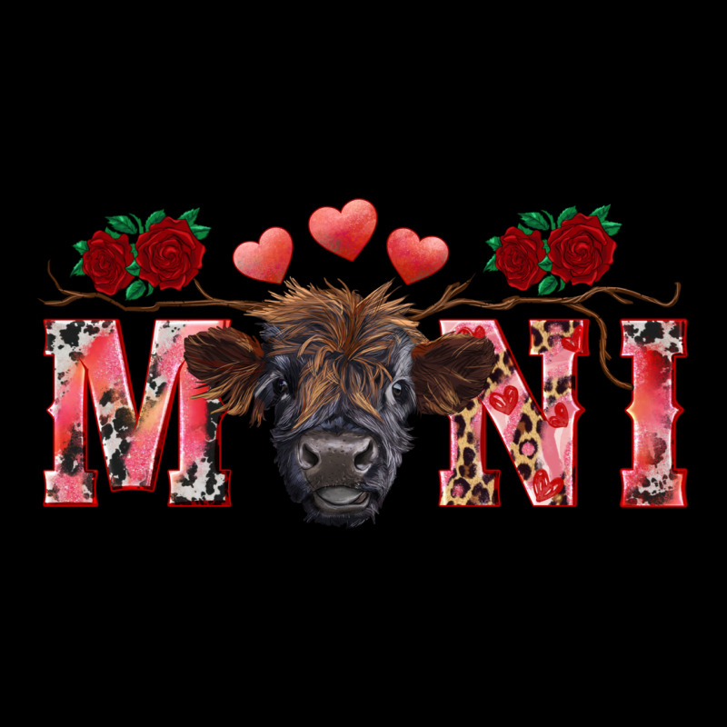 Valentine's Day Mini Black Highland Calf Premium Tee by RanaPortraitStore | Teevron