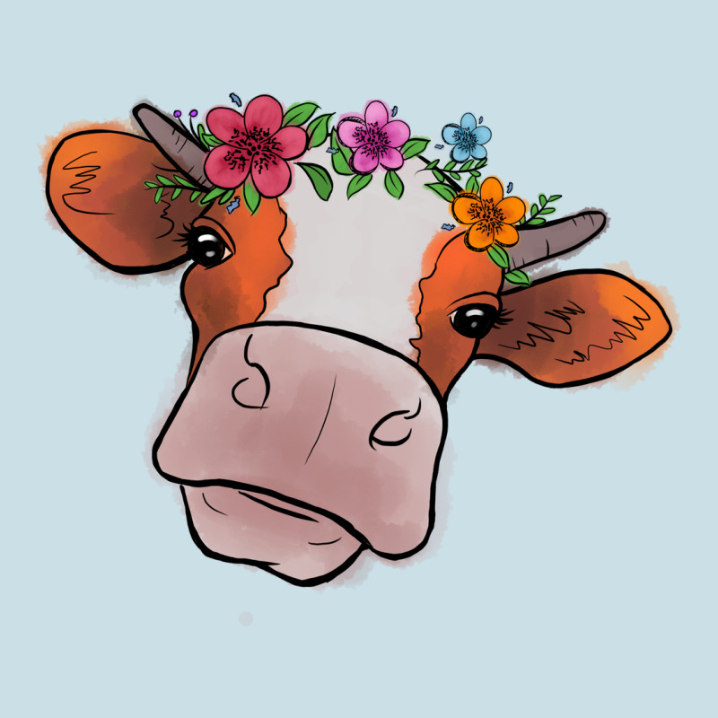 Cow With Flowers Ladies Tee by Bettercallsaul | Teevron
