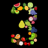Number 3 Fruit 3rd Birthday Party Fruit Themed Gift Idea Premium Sweatshirt | Teevron