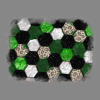 Soccer Leopard Glitter Background Vintage Tee | Teevron