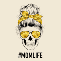 Yellow Flower Mom Skull Premium Tee | Teevron