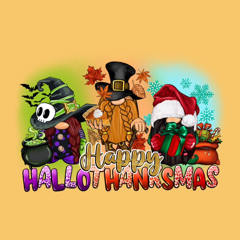 Happy Hallothanksmas Gnomes Vintage Hoodie by CowGirlArtShop | Teevron