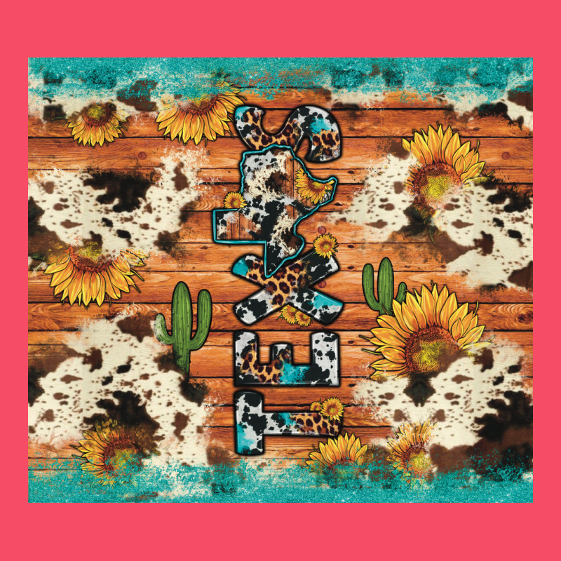 Texas Sunflower Cactus Cowhide Premium Sweatshirt by Artiststas | Teevron