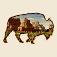 Bison Silhouette Desert Landscape Premium Tee | Teevron