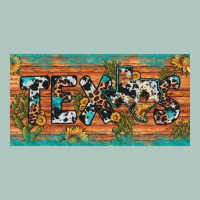 Texas Sunflower Cactus Cowhide Leopard Licence Plate Premium Sweatshirt | Teevron