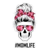 Pink Flower Mom Skull | Teevron