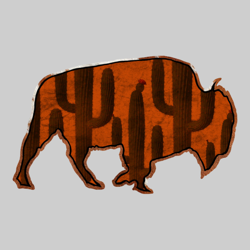 Red Cactus Bison Silhouette Premium Tee by Bettercallsaul | Teevron