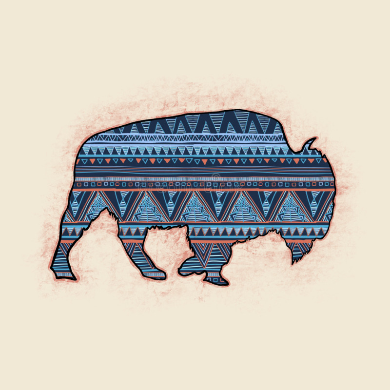 Bison Silhouette Blue Aztec Premium Tee by Bettercallsaul | Teevron