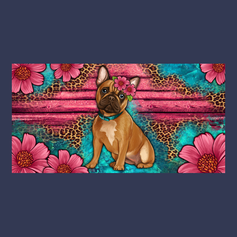 French Bulldog Floral License Plate Heavyweight Hoodie by Artiststas | Teevron