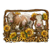 simmental bull and heifer with sunflowers | Teevron