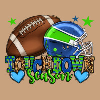 Touchdown Season American Football Green And Blue Vintage Tee | Teevron