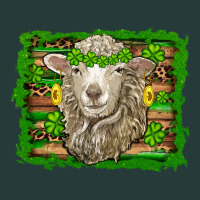 St Patricks Day Sheep Shamrock Gold  Serape Leopard Glitter Premium Sweatshirt | Teevron