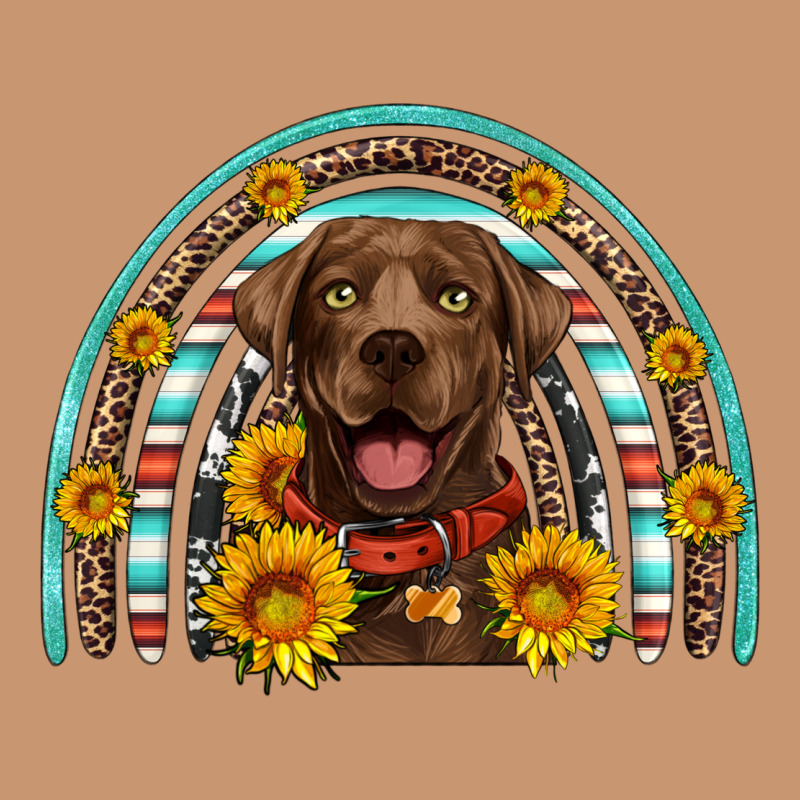 Chocolate Labrador Rainbow Heavyweight Hoodie by Artiststas | Teevron