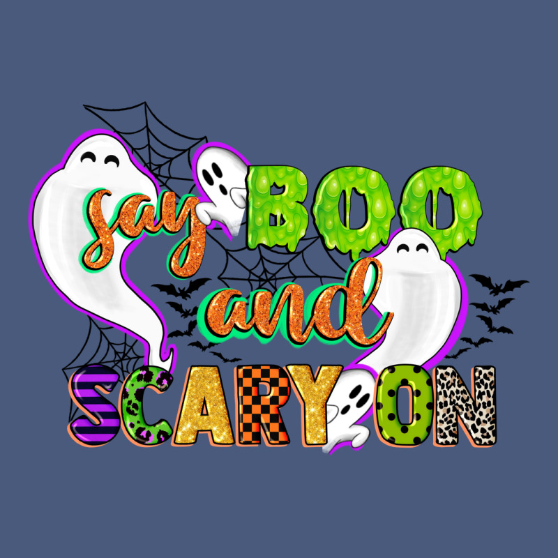Say Boo And Scary On Vintage Hoodie by CowGirlArtShop | Teevron