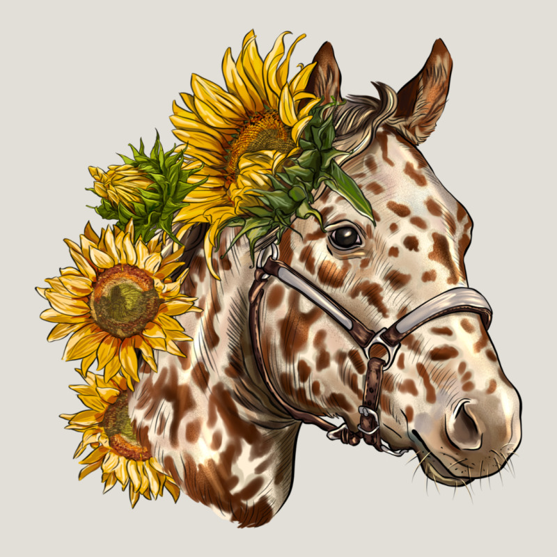 Appaloosa Horse With Sunflowers Heavy Core Tee by LillyAllenDesigns | Teevron