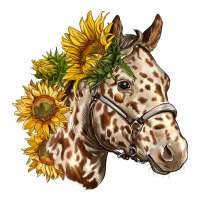 appaloosa horse with sunflowers | Teevron