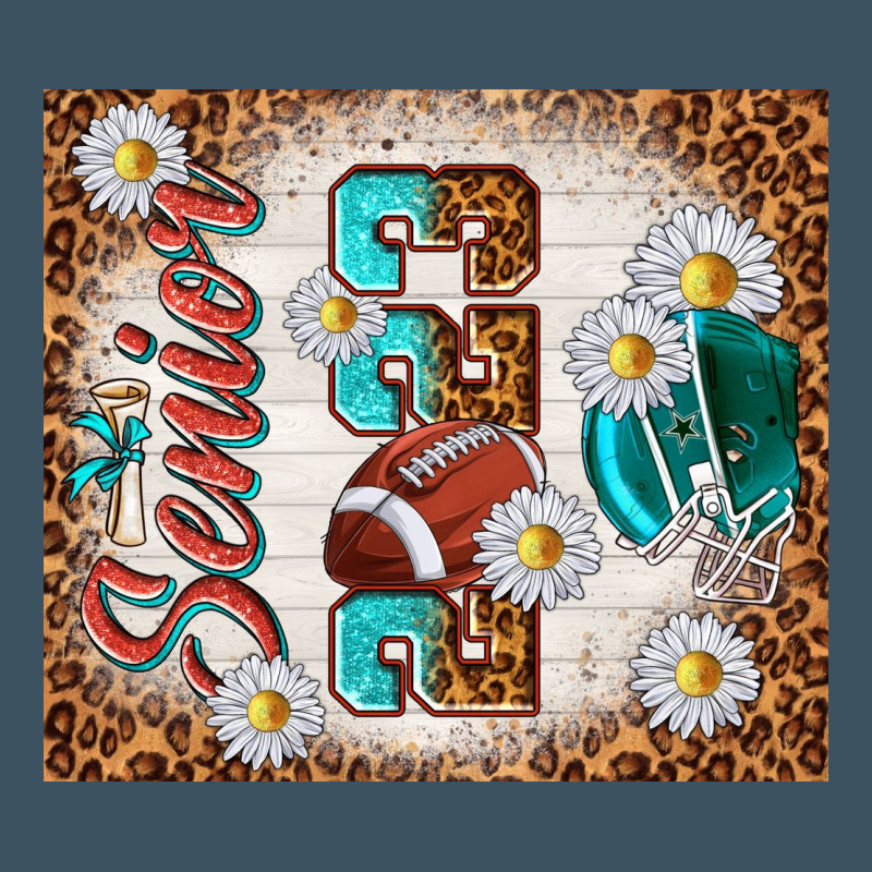 Senior 2023 Football Urban Heavy Tee by TumblerDesignByShophia | Teevron