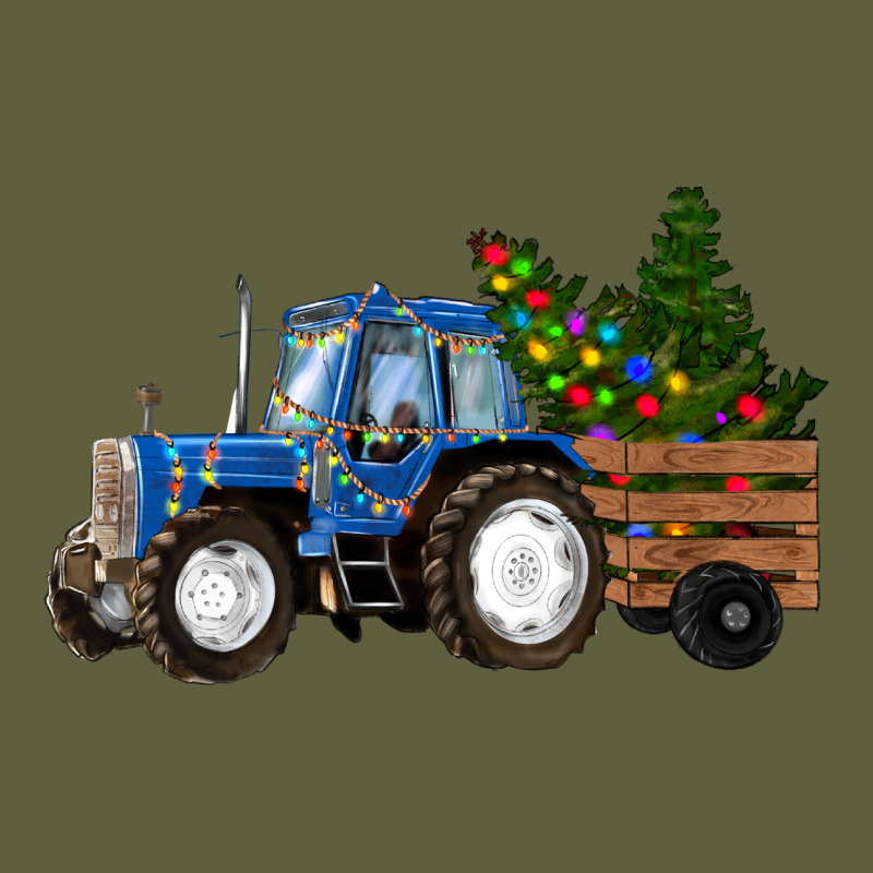 Blue Christmas Tractor Vintage Tee by RanaPortraitStore | Teevron