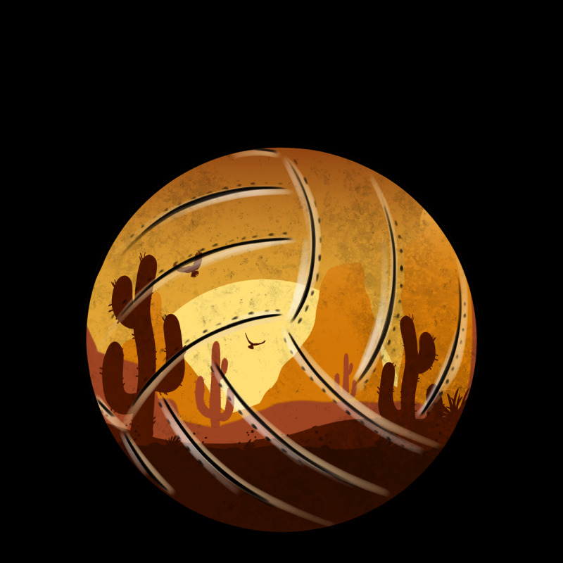 Desert Cactus Sunset Volleyball Premium Tee by Bettercallsaul | Teevron