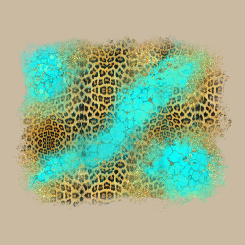Turquoise Leopard Background Long Sleeve Tee by Jasminsmagicworld | Teevron