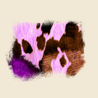 Purple Western Wood Cowhide Frame Premium Tee | Teevron