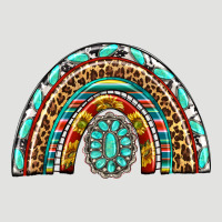Western Rainbow With Leopard And Gemstone Classic Tee | Teevron