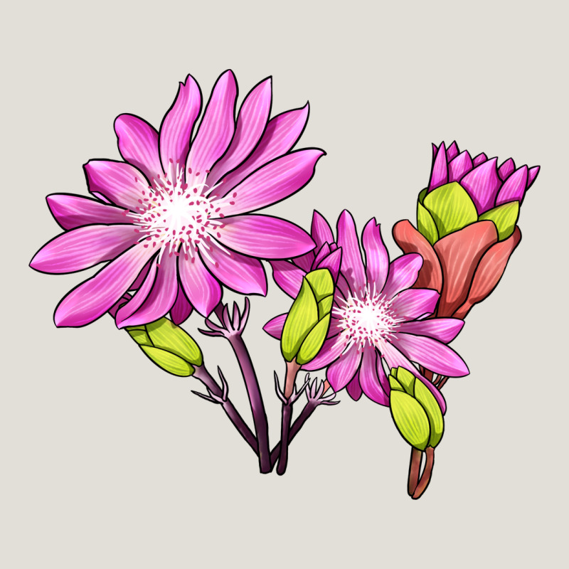 Bitterroot Flower Illustrations Heavy Core Tee by LillyAllenDesigns | Teevron