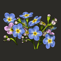 Forget Me Not Flower Illustrations Heavy Core Tee | Teevron