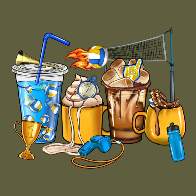 Volleyball Coffee Cups Vintage Tee by HowdyJamesFarm | Teevron