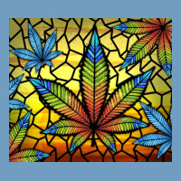 Stained Glass Weed Urban Heavy Tee | Teevron