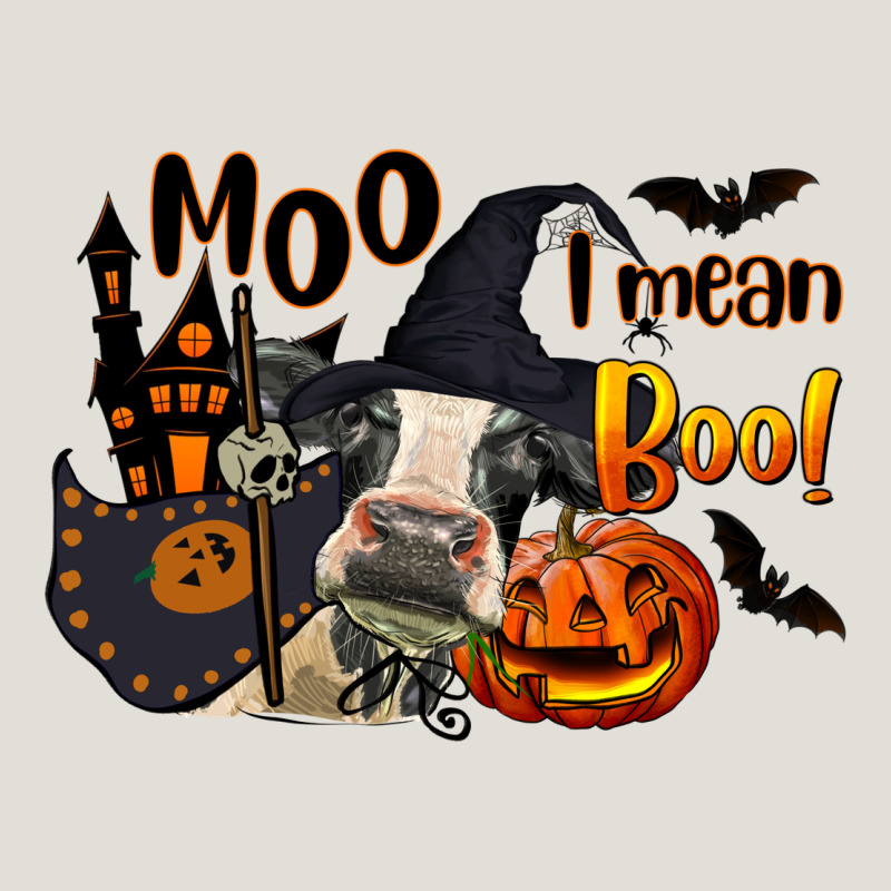 Moo I Mean Boo Holstein Cow Heavy Core Tee by LillyAllenDesigns | Teevron