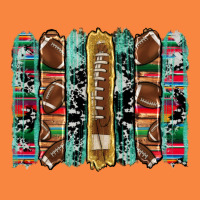 Football Serape Cowhide Turquoise Glitter  Brushstrokes Premium Sweatshirt | Teevron