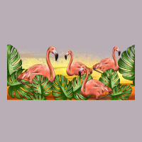 Flamingos With Sunset Vintage Tee | Teevron