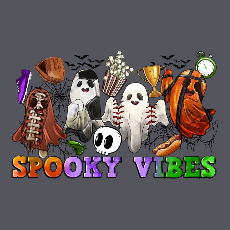 Spooky Vibes Sports Ghosts Vintage Hoodie by CowGirlArtShop | Teevron