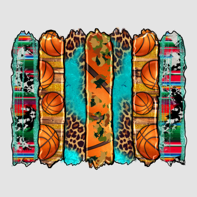 Basketball Serape Cowhide Turquoise Leopard Glitter  Brushstrokes Premium Sweatshirt by Artiststas | Teevron
