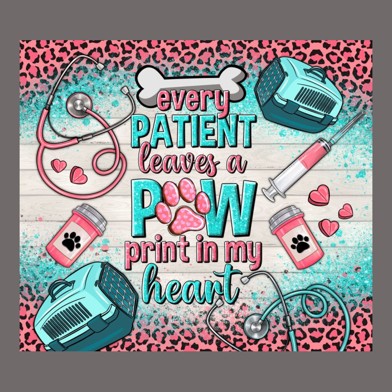 Every Patient Leaves A Paw Print In My Heart Urban Heavy Tee by TumblerDesignByShophia | Teevron
