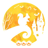 Squirrel Moon Funny Halloween Costume T Shirt Ladies Tee | Teevron