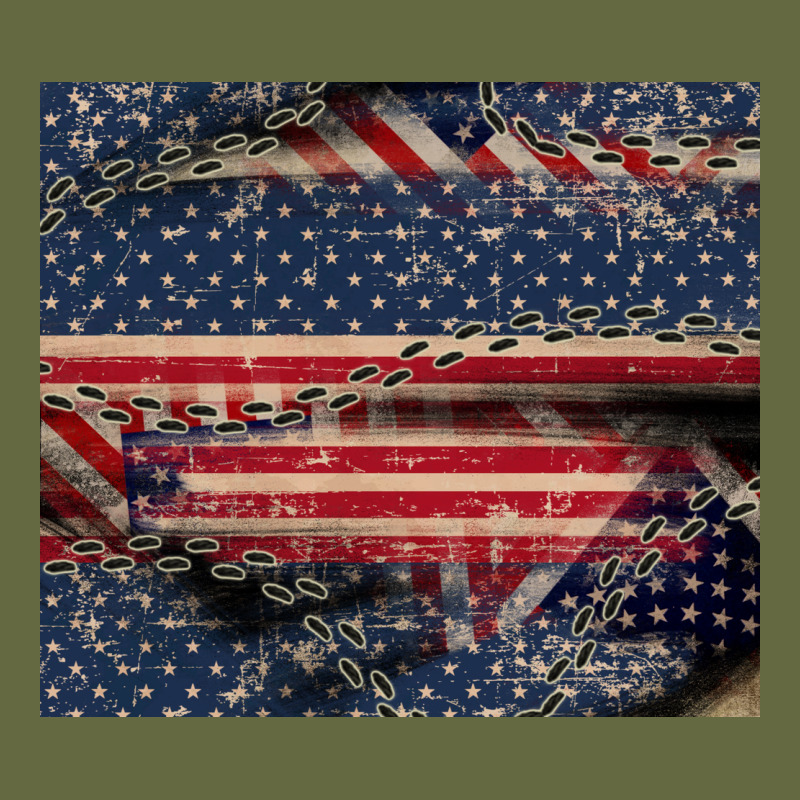 American Flag Stitches Long Sleeve Tee by CowGirlArtShop | Teevron