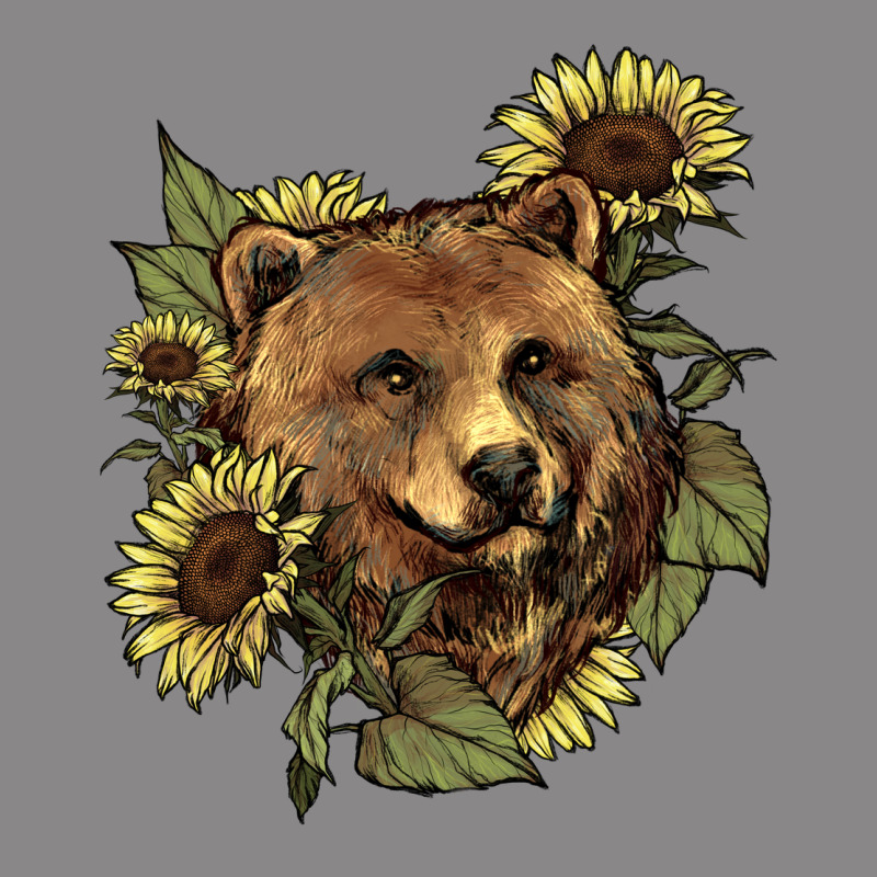 Bear Head Sunflower Vintage Tee by HowdyJamesFarm | Teevron