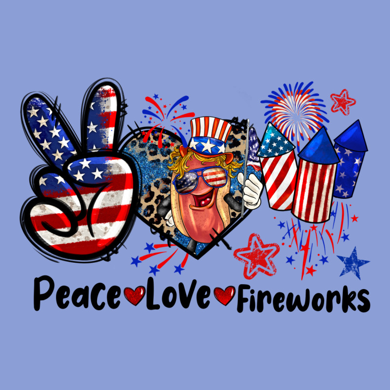 Peace Love Fireworks 4th Of July Long Sleeve Tee by CowGirlArtShop | Teevron