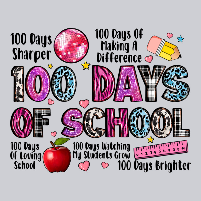 100 Days Of School Heavyweight Sweatshirt by LillyAllenDesigns | Teevron