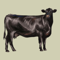 Black Angus Cow Heavy Core Tee | Teevron