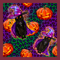 Witchy Cat And Pumpkins Seamless Paternal Premium Hoodie | Teevron